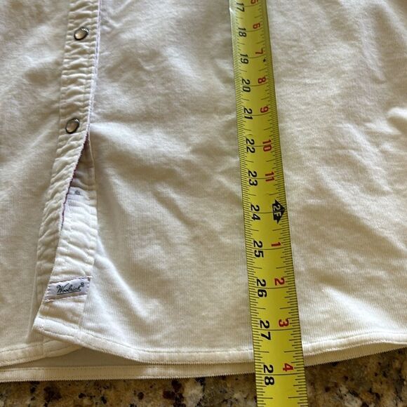 Woolrich Pendulum Cream Corduroy button down‎ Shirt buffalo plaid cuffs size XXL - Picture 11 of 12